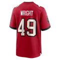 STECN TB.Buccaneers #49 Owen Wright Red Team Game Jersey
