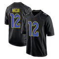 LA.Rams #12 Puka Nacua Player Black Fashion Limited Home Game STECN Stitched Jerseys