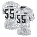 C.Browns #55 Spencer Fano Player Arctic Camo Salute to Service Limited Home Game STECN Stitched Jerseys