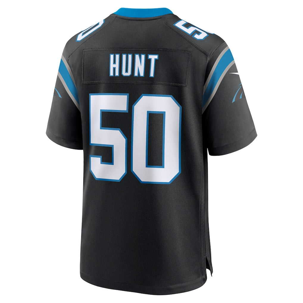 STECN C.Panthers #50 Robert Hunt Black Retired Player Jersey