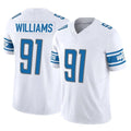 D.Lions #91 Tyleik Williams Player White Vapor F.U.S.E. Limited Home Game STECN Stitched Jerseys