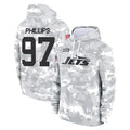 NY.Jets #97 Harrison Phillips Player Arctic Camo Salute to Service Pullover Hoodies Limited Game STECN Stitched Jerseys