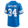 STECN D.Lions #34 Alex Anzalone Blue Game Jersey
