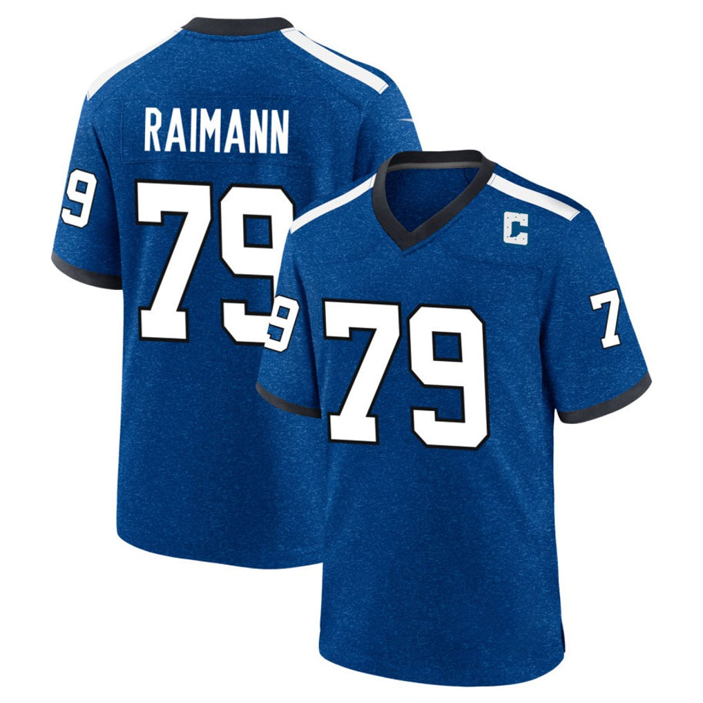 IN.Colts #79 Bernhard Raimann Player Royal Alternate Indiana Nights Home Game STECN Stitched Jerseys