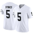 LV.Raiders #5 Eric Stokes Player White Limited Vapor F.U.S.E. Home Game STECN Stitched Jerseys