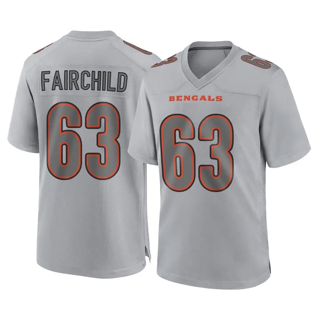 C.Bengals #63 Dylan Fairchild Player Gray Atmosphere Fashion Game STECN Stitched Jerseys