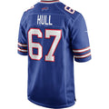 STECN B.Bills #67 Kent Hull Royal Game Retired Player Jersey
