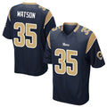 LA.Rams #35 Jaylen Watson Player Navy Home Game STECN Stitched Jerseys