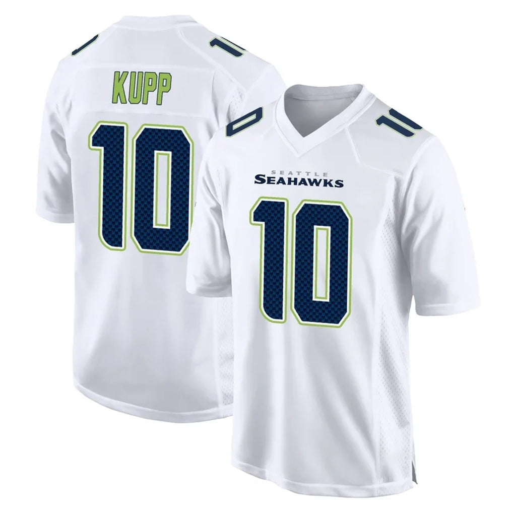 S.Seahawks #10 Cooper Kupp Player White Tundra Fashion Home Game STECN Stitched Jerseys