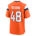 STECN D.Broncos #48 Mitchell Fraboni Orange Team Game Jersey