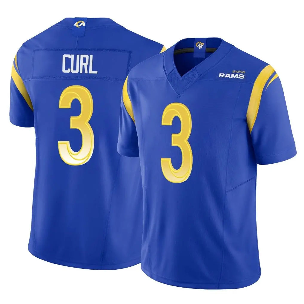 LA.Rams #3 Kam Curl Player Royal Limited Vapor F.U.S.E. Home Game STECN Stitched Jerseys