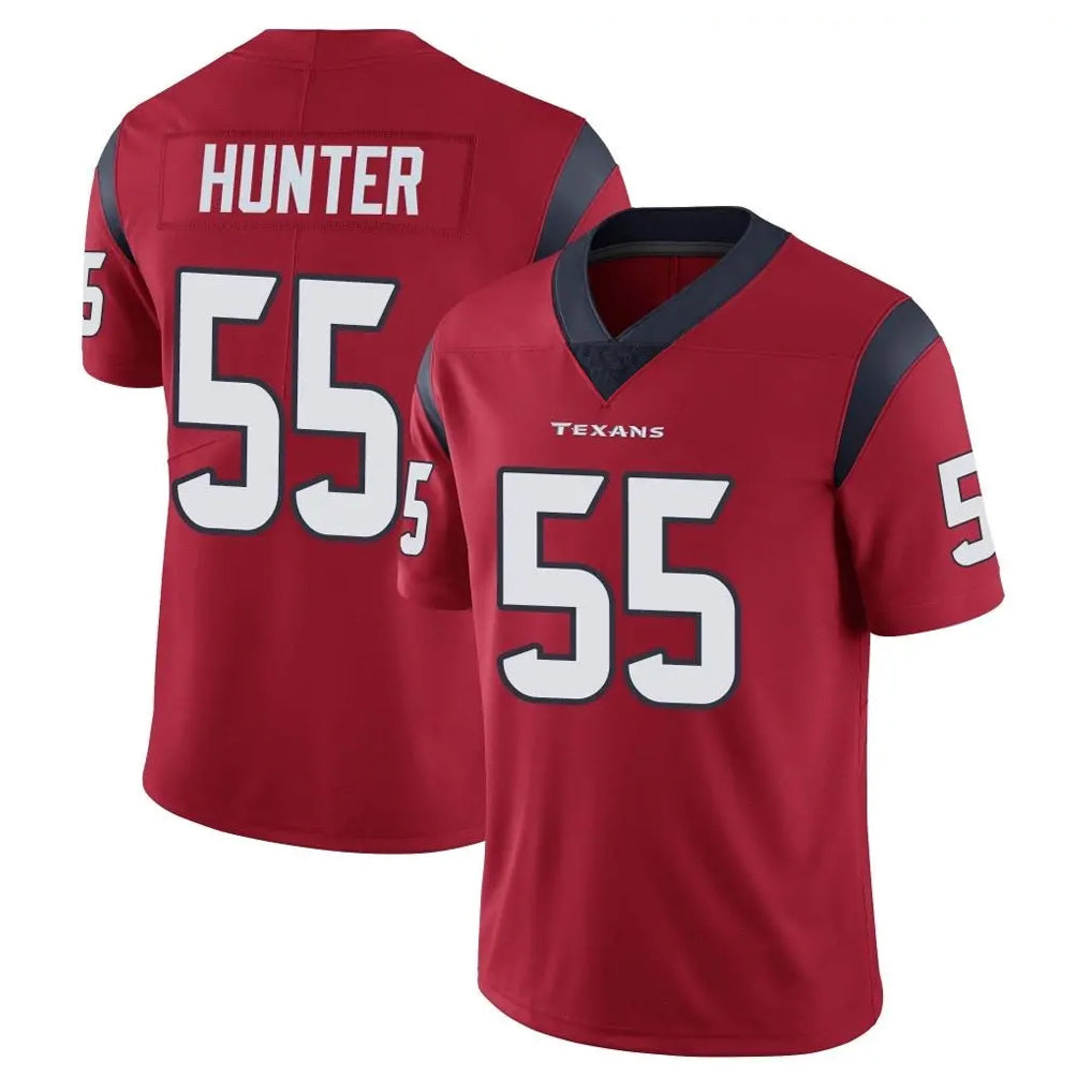 H.Texans #55 Danielle Hunter Player Red Limited Vapor Untouchable Home Game STECN Stitched Jerseys