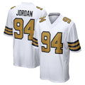 NO.Saints #94 Cameron Jordan Player White Alternate Home Game STECN Stitched Jerseys