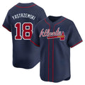 STECN A.Braves #18 Mike Yastrzemski player Navy Limited Alternate Stitched Jerseys