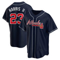 STECN A.Braves #23 Michael Harris II player Navy Replica Alternate Stitched Jerseys