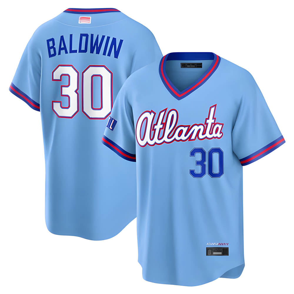 STECN A.Braves #30 Drake Baldwin player Blue 2026 City Connect Stadium Stitched Jerseys