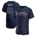 STECN A.Braves #51 Chris Sale Player Navy Alternate Team Stitched Jerseys