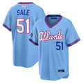 STECN A.Braves #51 Chris Sale Player Powder Blue 2026 City Connect T shirt Stitched Jerseys