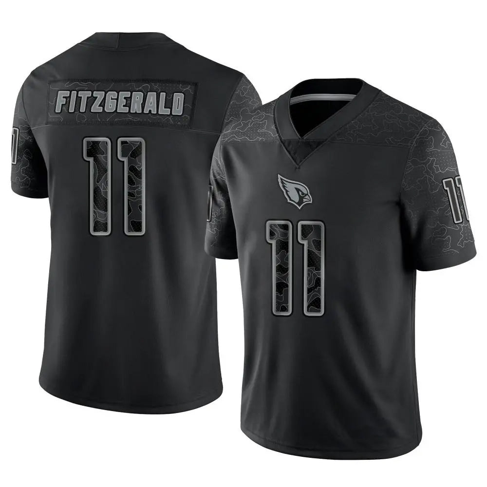 STECN A.Cardinals #11 Larry Fitzgerald Player Black RFLCTV Limited Stitched Jerseys