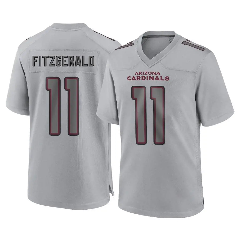 STECN A.Cardinals #11 Larry Fitzgerald Player Gray Fashion Home Game Stitched Jerseys