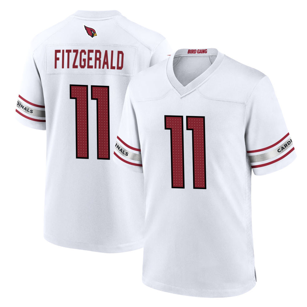 STECN A.Cardinals #11 Larry Fitzgerald Player White Home Game Stitched Jerseys