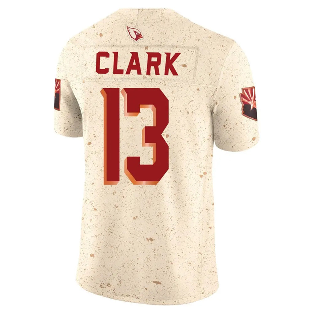 STECN A.Cardinals #13 Kei'Trel Clark Player Cream Rivalries Collection Vapor Limited Home Game Stitched Jerseys