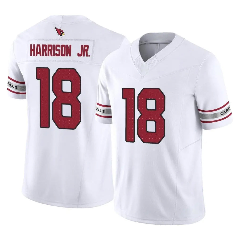 STECN A.Cardinals #18 Marvin Harrison Jr. Player White Vapor F.U.S.E. Limited Home Game Stitched Jerseys