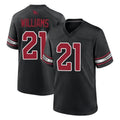 STECN A.Cardinals #21 Garrett Williams Player Black Game Home Stitched Jerseys