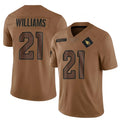 STECN A.Cardinals #21 Garrett Williams Player Brown Salute To Service Limited Stitched Jerseys