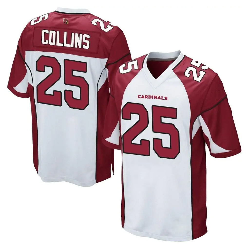 STECN A.Cardinals #25 Zaven Collins Player White Cardinal Home Game Stitched Jerseys