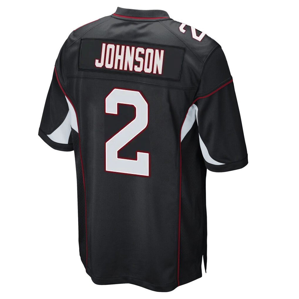 STECN A.Cardinals #2 Will Johnson Player Black Home Game Stitched Jerseys
