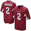 STECN A.Cardinals #2 Will Johnson Player Cardinal Home Game Stitched Jerseys