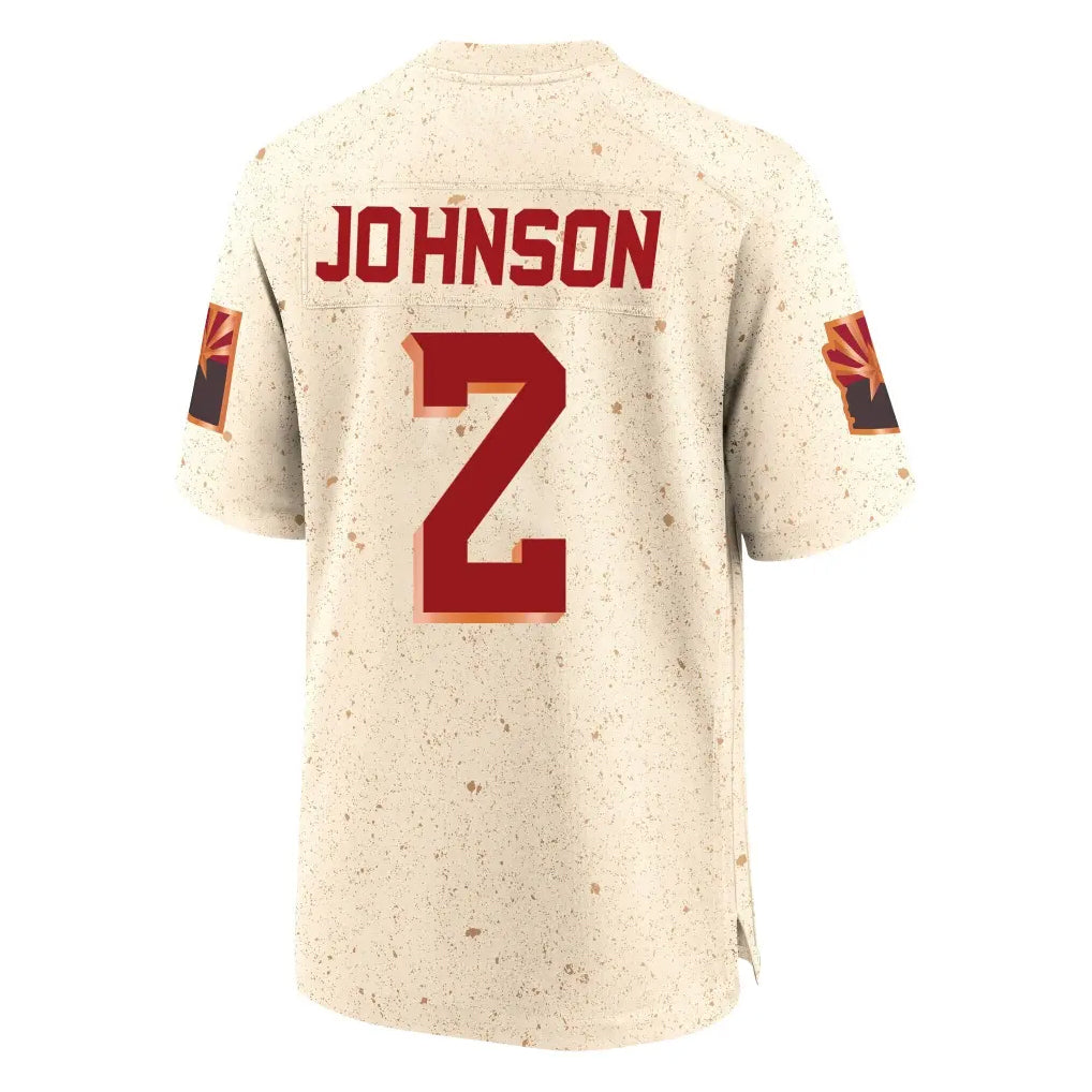 STECN A.Cardinals #2 Will Johnson Player Cream Rivalries Collection Game Stitched Jerseys