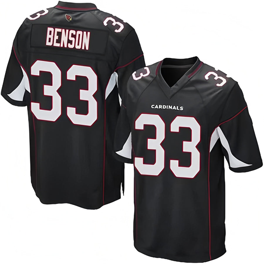 STECN A.Cardinals #33 Trey Benson Player Black Alternate Game Stitched Jerseys