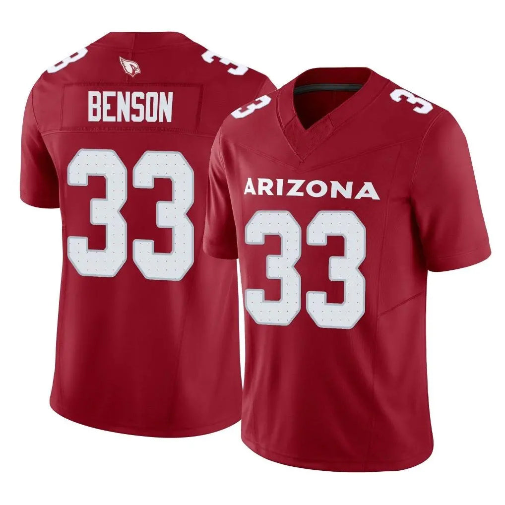 STECN A.Cardinals #33 Trey Benson Player Cardinal Vapor F.U.S.E. Limited Home Game Stitched Jerseys