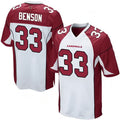 STECN A.Cardinals #33 Trey Benson Player White Home Game Stitched Jerseys