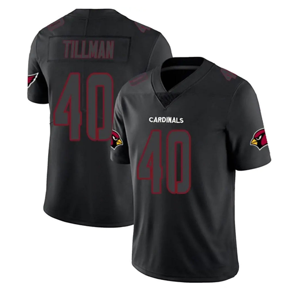 STECN A.Cardinals #40 Pat Tillman Player Black Impact Limited Home Game Stitched Jerseys