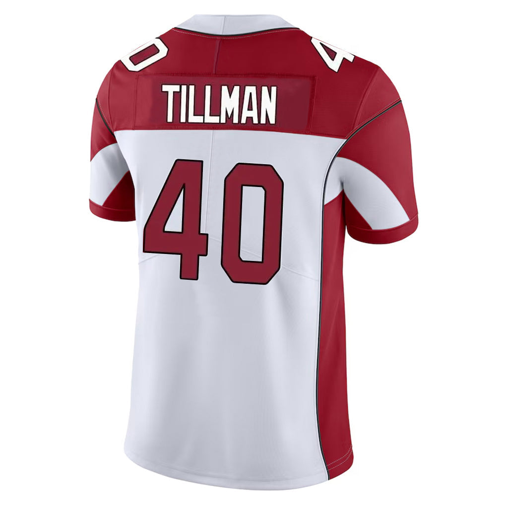 STECN A.Cardinals #40 Pat Tillman Player White Vapor Limited Home Game Stitched Jerseys