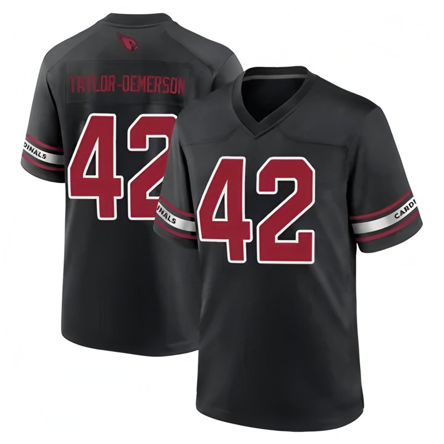 STECN A.Cardinals #42 Dadrion Taylor-Demerson Player Black Home Game Stitched Jerseys