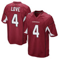 STECN A.Cardinals #4 Jeremiyah Love Player Cardinal Home Game Stitched Jerseys