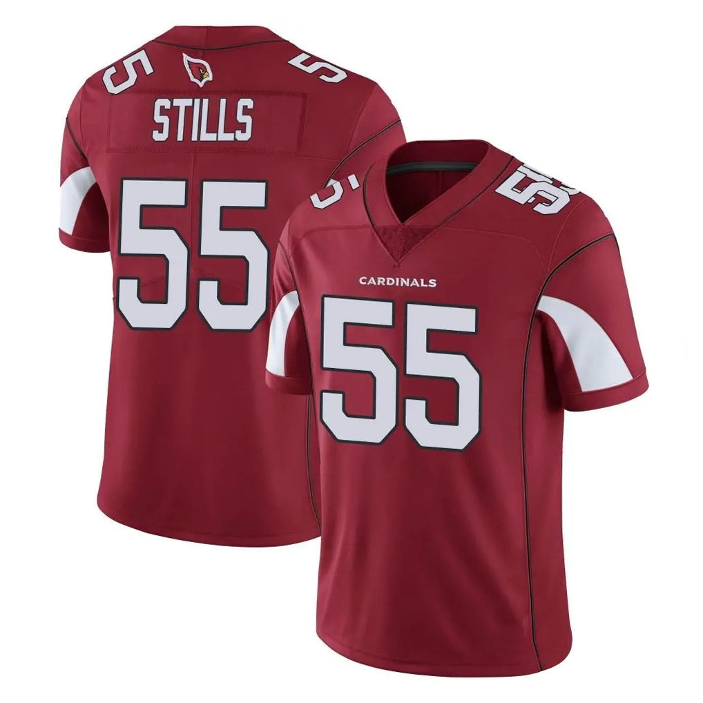 STECN A.Cardinals #55 Dante Stills Player Cardinal Vapor Limited Home Game  Stitched Jerseys