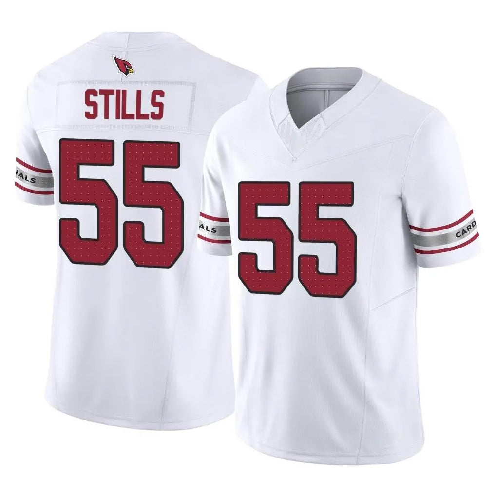 STECN A.Cardinals #55 Dante Stills Player White Vapor F.U.S.E. Limited Home Game Stitched Jerseys
