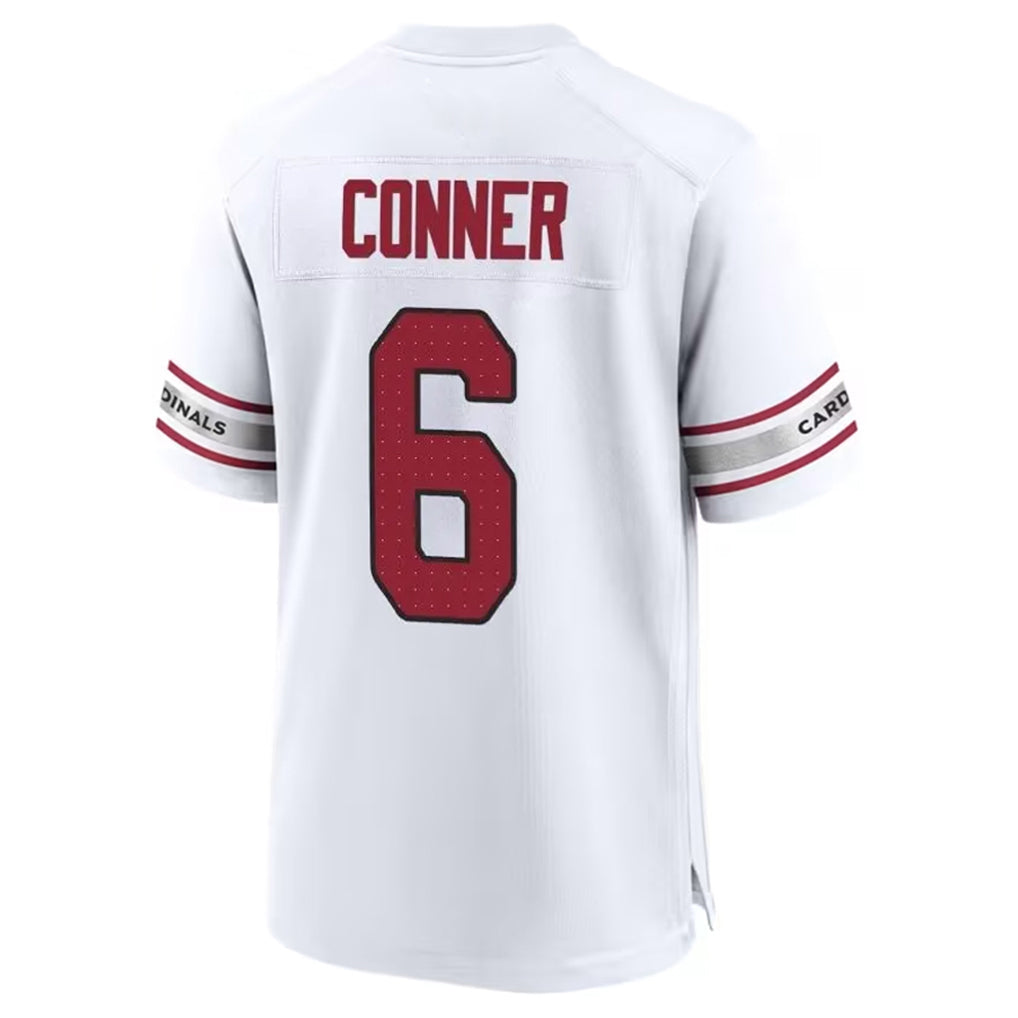 STECN A.Cardinals #6 James Conner Player White Home Game Stitched Jerseys