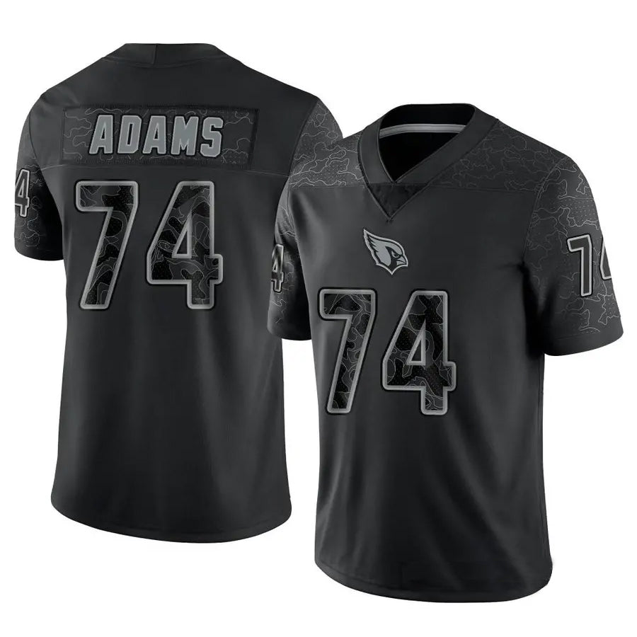 STECN A.Cardinals #74 Isaiah Adams Player Black RFLCTV Limited Stitched Jerseys