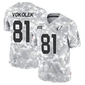 STECN A.Cardinals #81 Travis Vokolek Player Camo Salute to Service Limited Stitched Stitched Jerseys