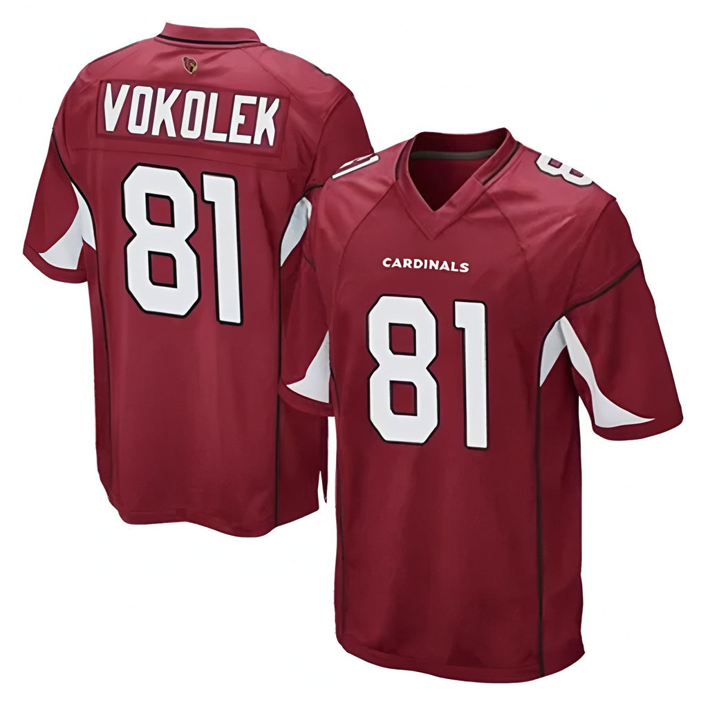 STECN A.Cardinals #81 Travis Vokolek Player Cardinal Game Stitched Jerseys
