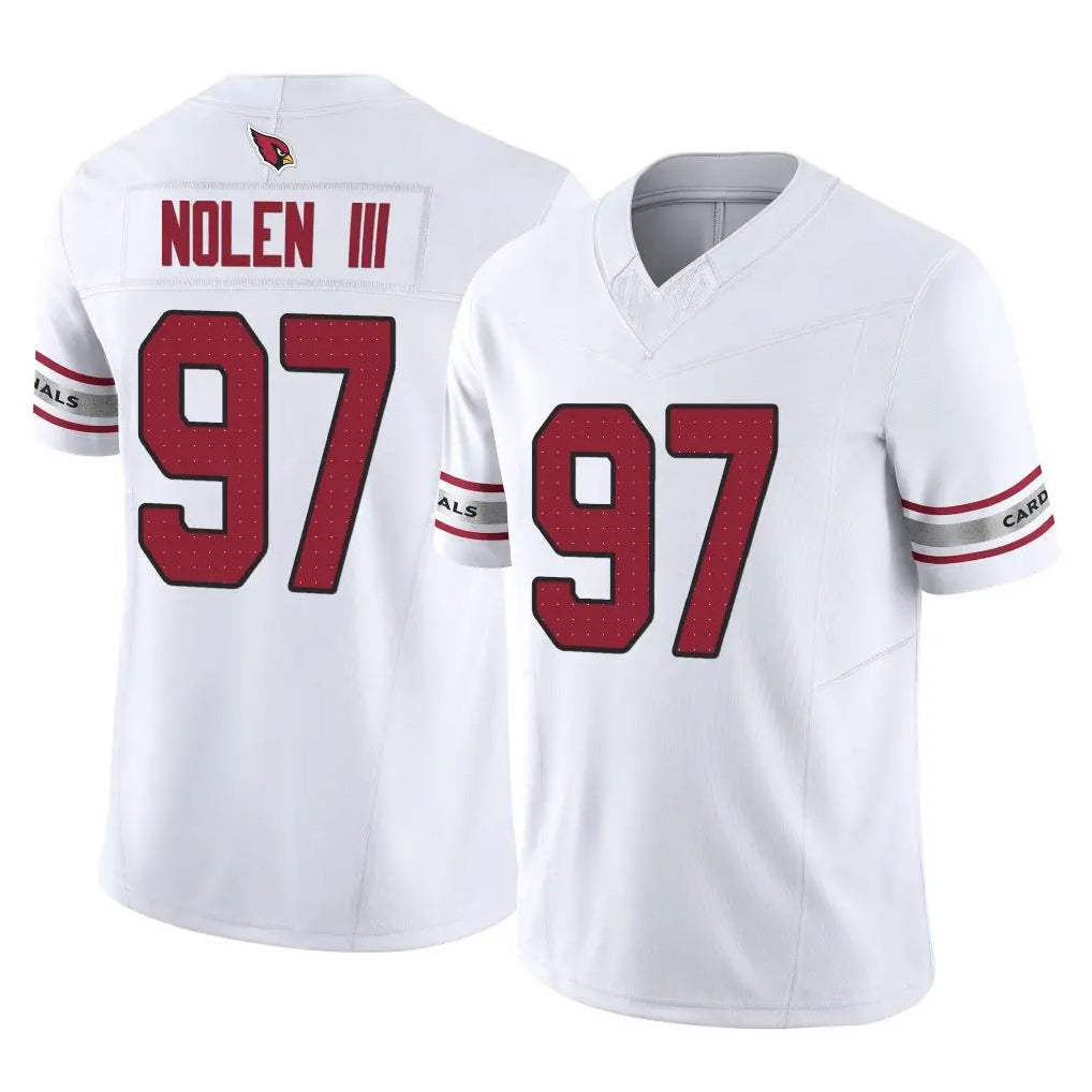STECN A.Cardinals #97 Walter Nolen III Player White Vapor F.U.S.E. Limited Home Game Stitched Jerseys