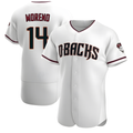 STECN A.Diamondbacks #14 Gabriel Moreno Player White Crimson Home Stitched Jerseys