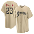 STECN A.Diamondbacks #23 Zac Gallen Player Light Brown City Connect Cool Replica Stitched Jerseys