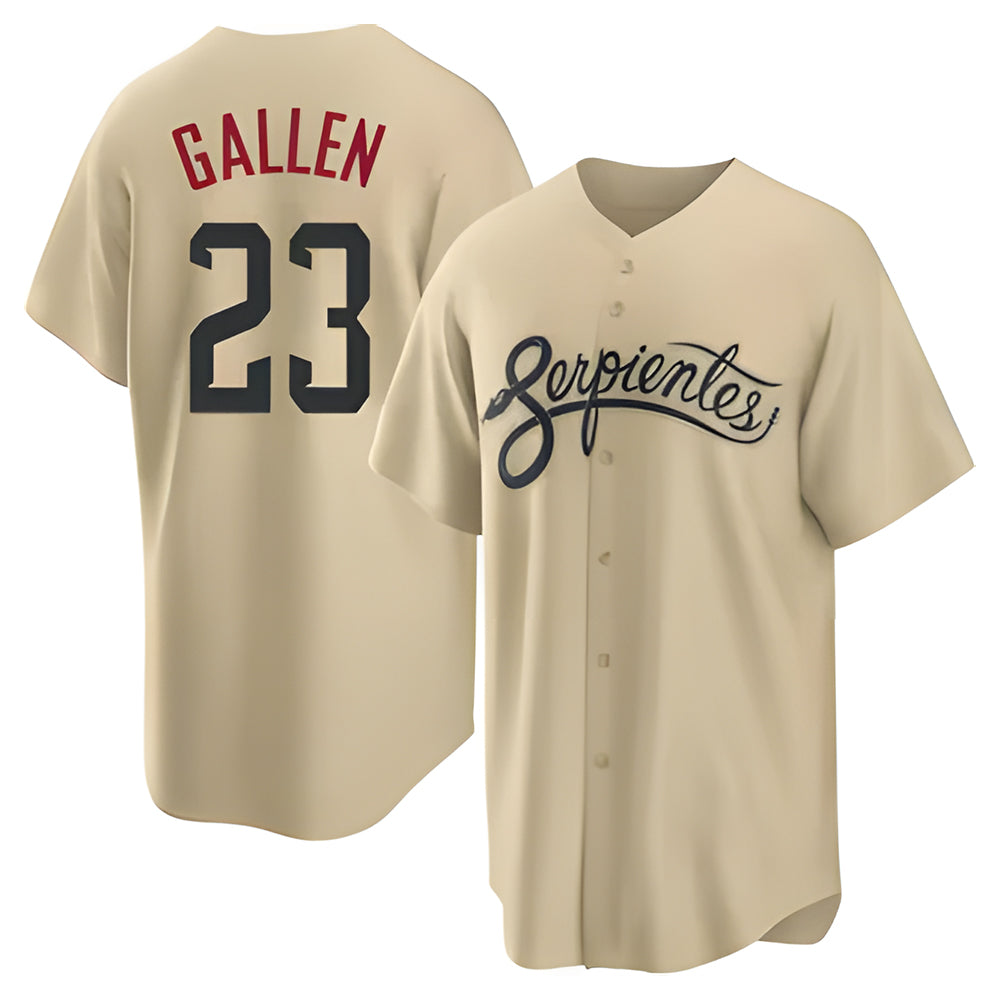 STECN A.Diamondbacks #23 Zac Gallen Player Light Brown City Connect Cool Replica Stitched Jerseys